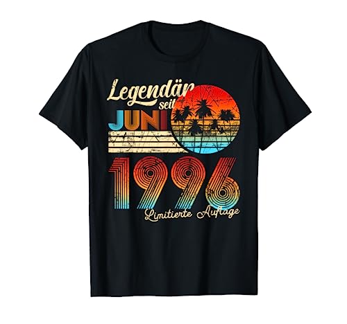 Cumpleaños Legendaria Desde Junio 1996 Regalo Camiseta