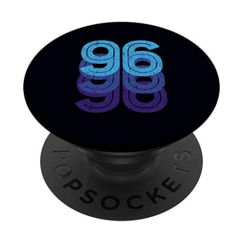 96 Número de la Suerte 96 años Edad de Cumpleaños Equipo Dep PopSockets PopGrip Intercambiable