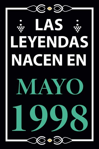 Las leyendas nacen en Mayo 1998: Regalo de cumpleaños perfecto para hombre y mujer de 23 años I...
