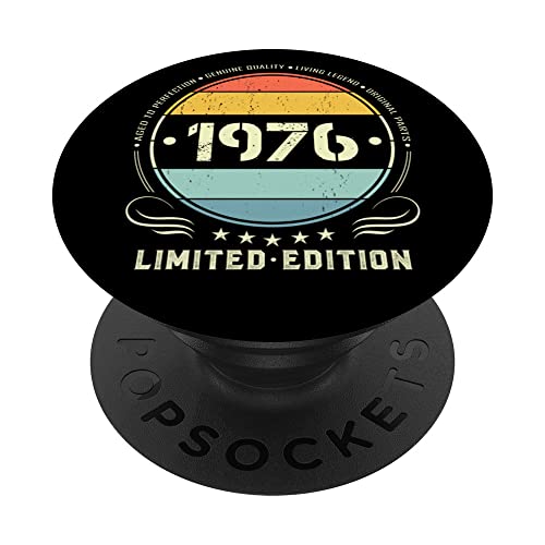 1976 edición limitada 1976 cumpleaños Popsocket para mujeres y hombres PopSockets PopGrip...