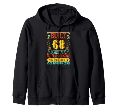 Vintage 68 cumpleaños Hombres 68 años Regalos 68 cumpleaños Sudadera con Capucha
