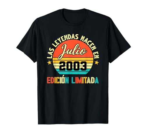 Las Leyendas NACEN en Julio 2003 18 cumpleaños Camiseta