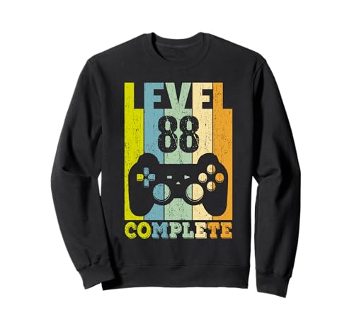 88 Años Cumpleaños Hombre Mujer Regalo Divertido Level 88 Sudadera