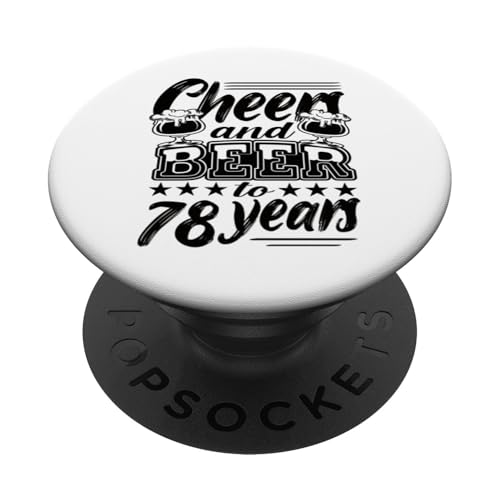 78 Cumpleaños 78 Cumpleaños Marido 78 Cumpleaños Papá PopSockets PopGrip Adhesivo