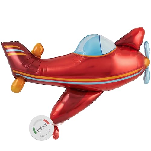 balloa Globo de aluminio XXL, hélice, globo de helio infantil, diseño de avión para fiestas,...