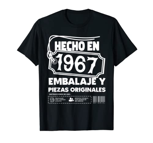 Hombre Camiseta Cumplir 55 años Septiembre Hecho en 1967 Cumpleaños Camiseta