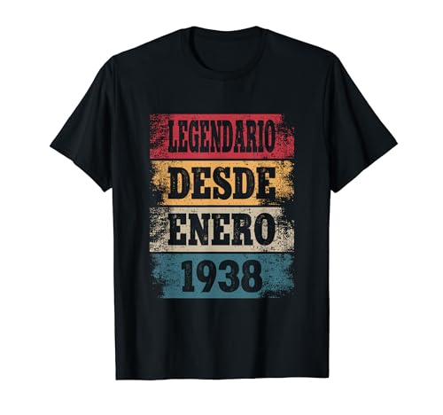 Legendario Desde Enero 1938 - Cumpleaños 87 Años Camiseta