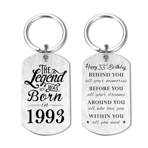 Yobent Regalos de cumpleaños número 33 para él y hombres de 1992, regalos de cumpleaños de 33...