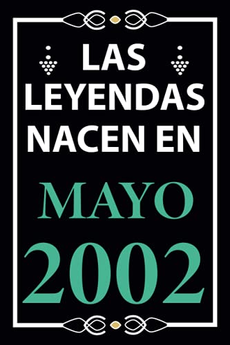 Las leyendas nacen en Mayo 2002: Regalo de cumpleaños perfecto para hombre y mujer de 19 años I...