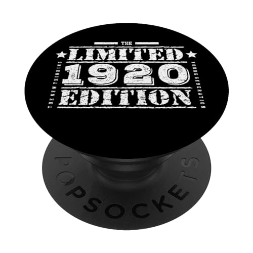 Cumpleaños de edición limitada de 1920 para hombres y mujeres PopSockets PopGrip Intercambiable