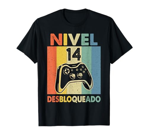 Nivel 14 Desbloqueado Gamer 14 Años Niño Nivel 14 Unlocked Camiseta