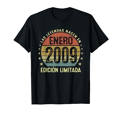 Las Leyendas Nacen En Enero 2009 13 Años Cumpleaños Niño Camiseta