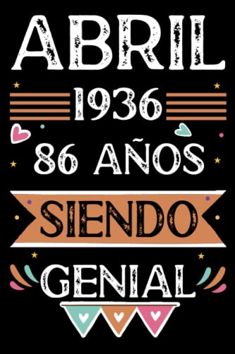 CUADERNO, Abril 1936, 86 Años Siendo Genial: 86 años. Libro de visitas, cuaderno, 110 páginas de...