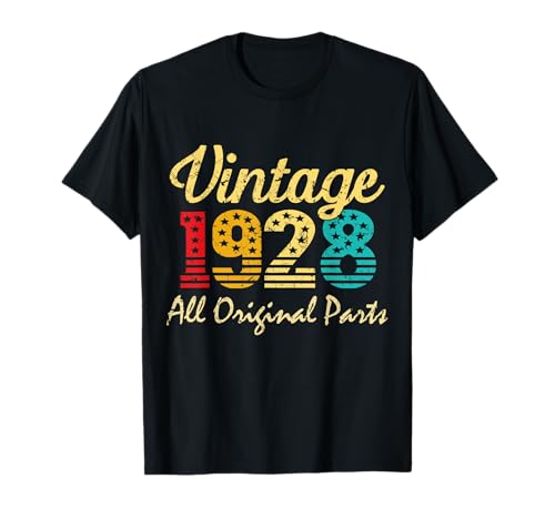 Vintage 1928 Edición Limitada Regalos de 97 años 97 Cumpleaños Camiseta