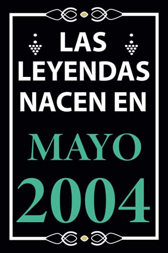 Las leyendas nacen en Mayo 2004: Regalo de cumpleaños perfecto para niños y niñas de 17 años I...