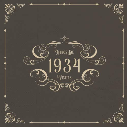 1934 Libros de Visitas: Libros de visitas para fiestas de cumpleaños de estilo vintage para que la...