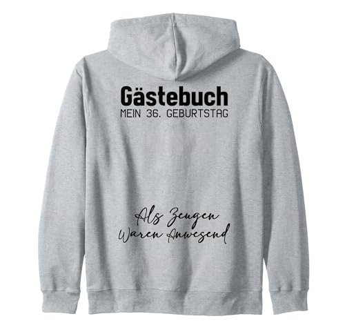 Gästebuch Mein 36. Geburtstag Libro de visitas Firma Sudadera con Capucha