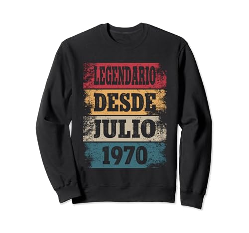 Legendario Desde Julio 1970 - Cumpleaños 54 Años Sudadera