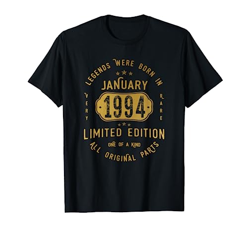 Legends Were Born In January 1994 Cumpleaños Camiseta