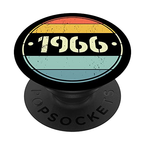 1966 Edición limitada 1966 cumpleaños Popsocket para hombres y mujeres PopSockets PopGrip...