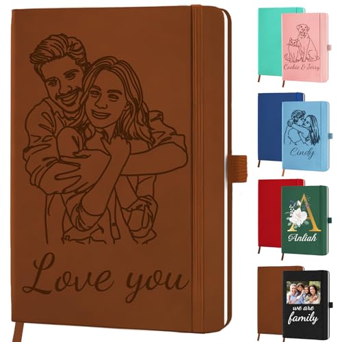 Libreta Personalizada Cuaderno Personalizadocon con Nombre, Texto y Logotipo Grabados, Regalos...