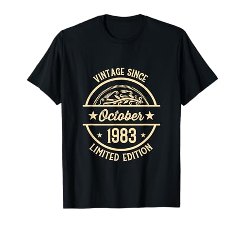 Vintage de cumpleaños desde octubre de 1983 Camiseta