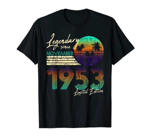 70. Legendario de cumpleaños desde noviembre de 1953. Camiseta