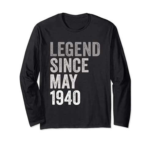 Leyenda Desde Mayo de 1940 Año de Cumpleaños Manga Larga