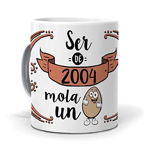 Taza Original para Desayuno | Ser de 2009 Mola Un Huevo | Regalo Feliz Cumpleaños | Tazas para...