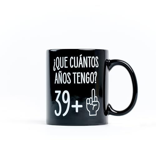 Miss Miserable Taza para 40 cumpleaños ¿Que cuántos años tengo? 39+1