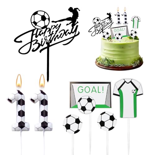 Velas de cumpleaños con números 11，Decoración de cumpleaños