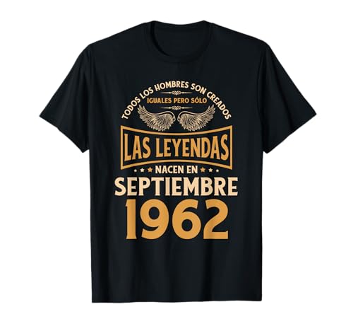 Cumpleaños Hombre Regalos Las Leyendas Septiembre 1962 Camiseta