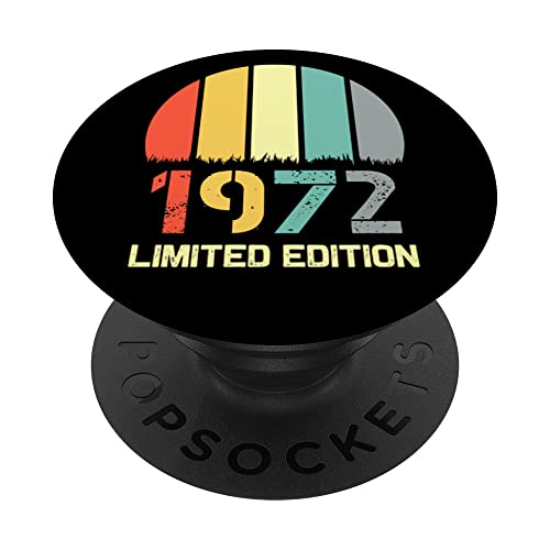 Born In 1972 Edición Limitada 1972 Cumpleaños Popsocket 1972 PopSockets PopGrip Intercambiable