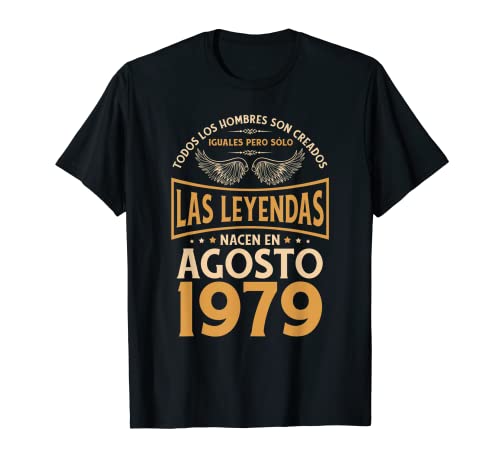 Cumpleaños Hombre Regalos Las Leyendas Agosto 1979 Camiseta