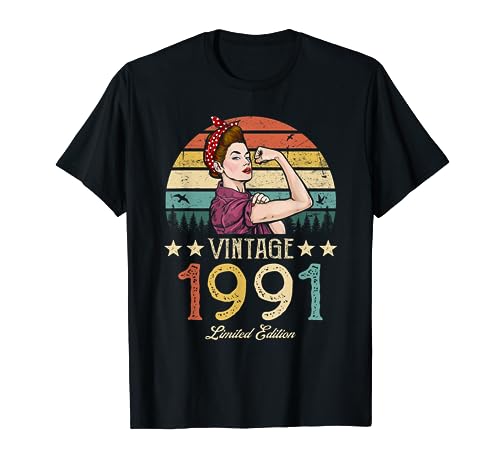 Vintage 1991 Edición Limitada 1991 31 Cumpleaños 31 Años Camiseta