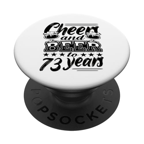 73 Cumpleaños 73 Cumpleaños Marido 73 Cumpleaños Papá PopSockets PopGrip Adhesivo