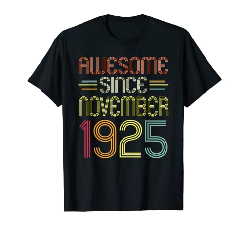Regalos de 97 cumpleaños impresionantes desde noviembre de 1925 97 años Camiseta