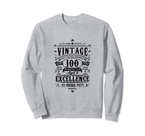 Regalo retro de 100 cumpleaños para la abuela 100 años 1922 Sudadera