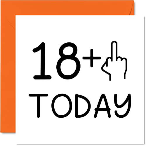 Tarjeta cumpleaños 19 años divertida mujer, dedo medio, tarjetas cumpleaños groseras hombres,...