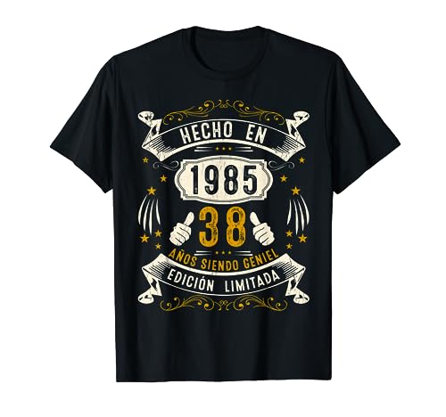 Hecho En 1985 Edición Limitada Cumpleaños 38 Años Camiseta