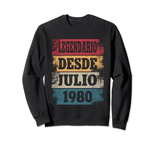 Legendario Desde Julio 1980 - Cumpleaños 44 Años Sudadera