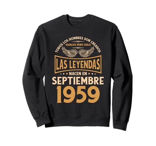 Cumpleaños Hombre Regalos Las Leyendas Septiembre 1959 Sudadera