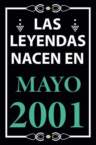 Las leyendas nacen en Mayo 2001: Regalo de cumpleaños perfecto para hombre y mujer de 20 años I...
