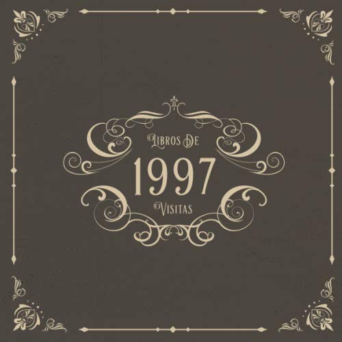 1997 Libros de Visitas: Libros de visitas para fiestas de cumpleaños de estilo vintage para que la...