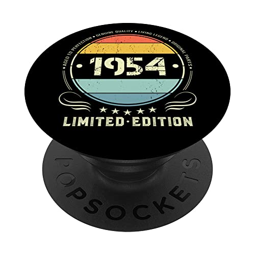 1954 edición limitada 1954 cumpleaños Popsocket para mujeres y hombres PopSockets PopGrip...