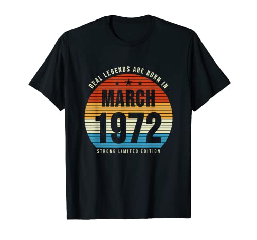 50 cumpleaños, año de marzo de 1972 años. Camiseta
