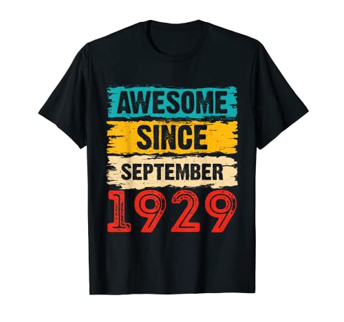 Regalos de 94 años impresionantes desde septiembre de 1929 para cumpleaños Camiseta