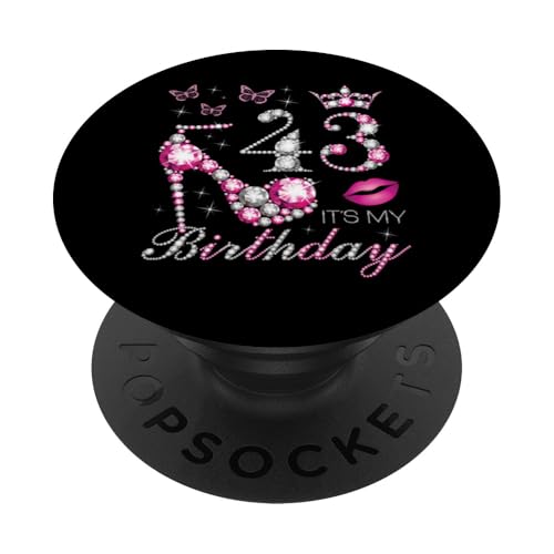 43 Es mi cumpleaños, 43 años, es mi cumpleaños número 43 PopSockets PopGrip Adhesivo
