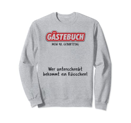 Libro de visitas para fiesta de 40 cumpleaños, 40 años, nacido 1981 Sudadera