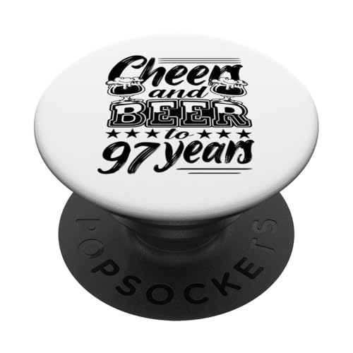 97 Cumpleaños 97 Cumpleaños Marido 97 Cumpleaños Papá PopSockets PopGrip Adhesivo